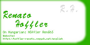 renato hoffler business card