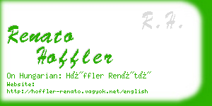 renato hoffler business card